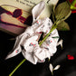 Rose Printed Bamboo Scrunchies (Set of 2)