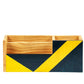 "EDGE" Hand Painted Wooden Desk Organizer