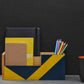 "EDGE" Hand Painted Wooden Desk Organizer