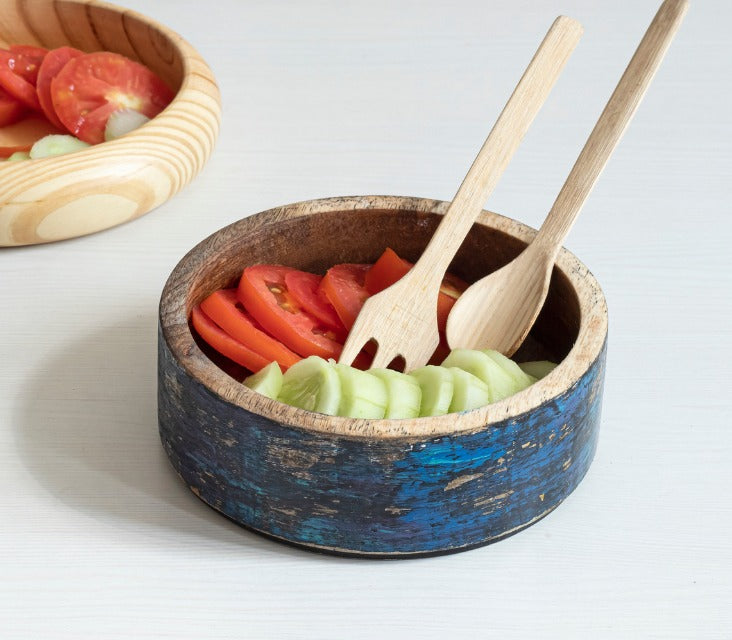 "Mashiyyat" Mango Wood Salad Bowl - 6" Diameter