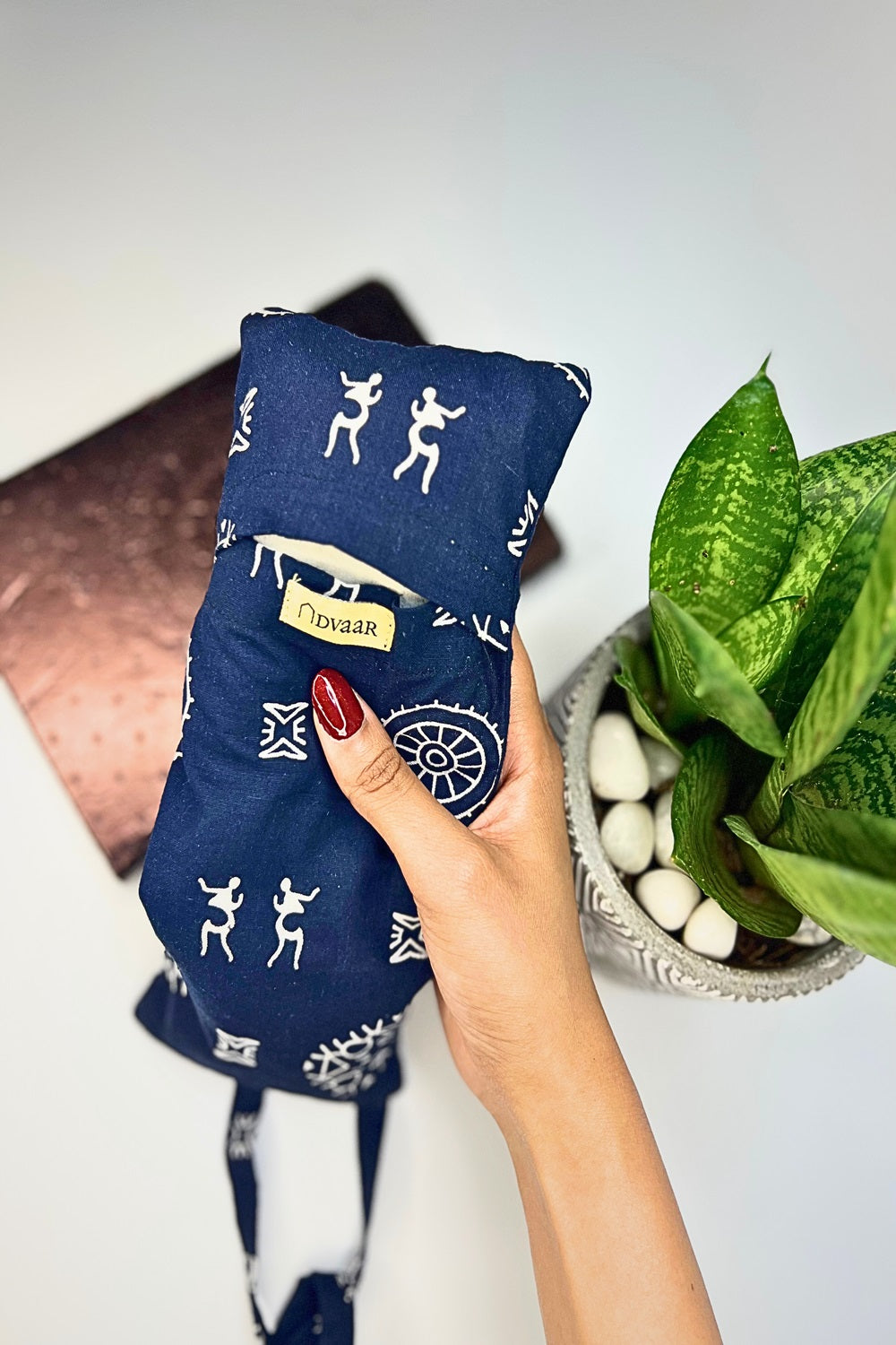Eye Pillow With Buck Wheat Filling (Dark Blue)