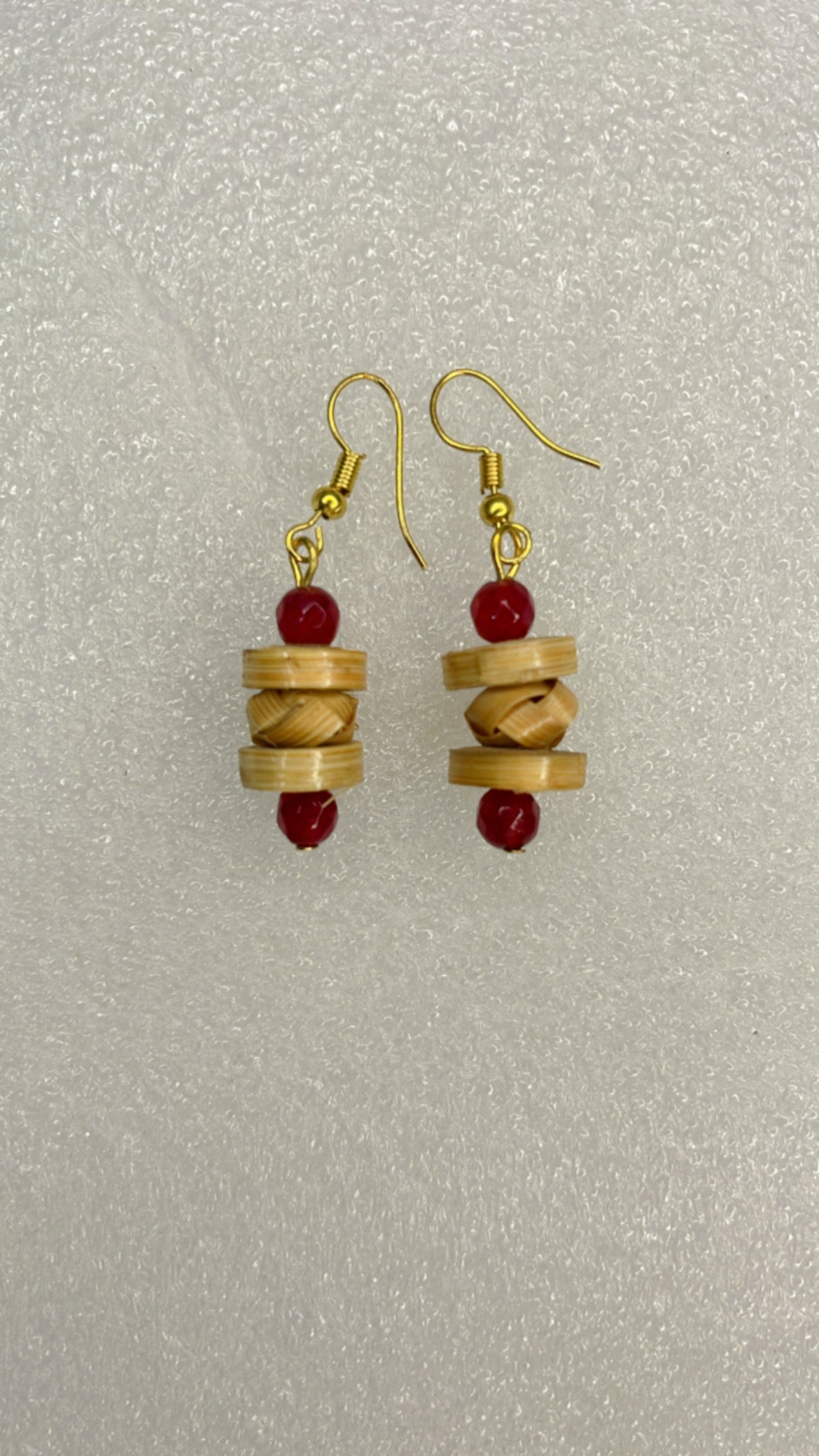 Handcrafted Bamboo Quilled and Weaved Earrings