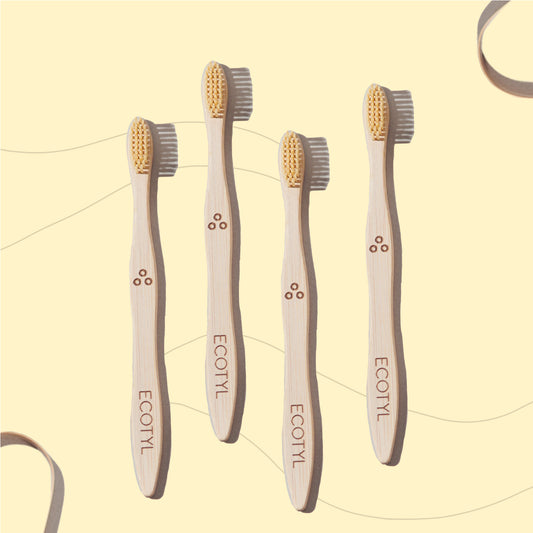 Bamboo Tooth Brush | Ultra Soft Bristles | Thorough Cleaning | Set of 4