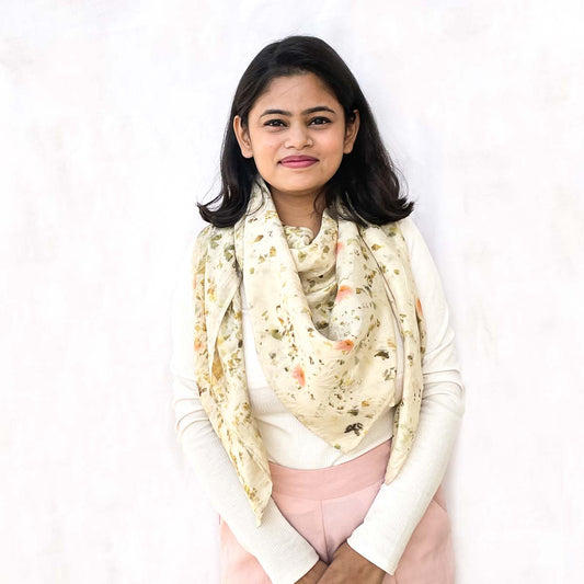 Basil Silk Square Scarf