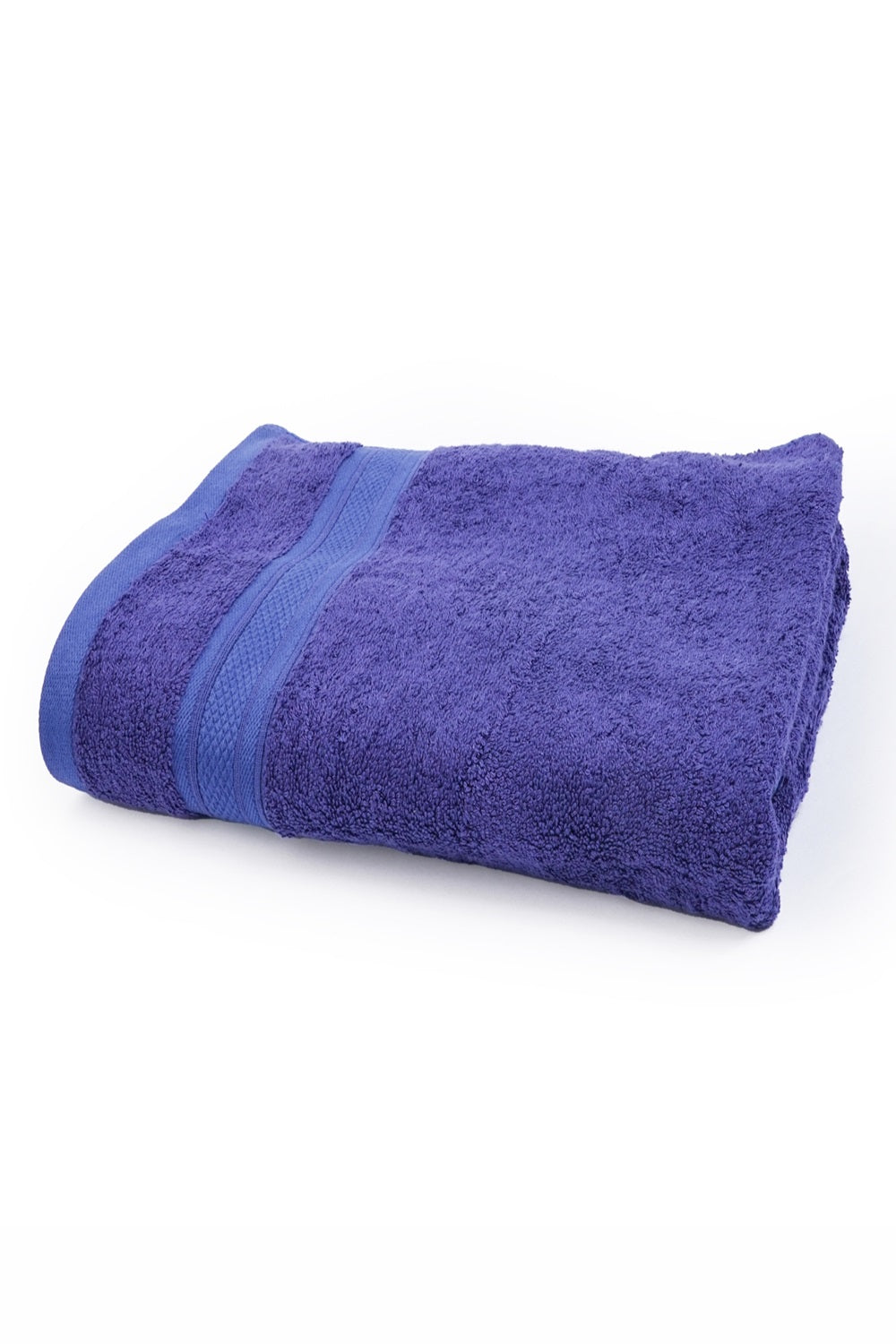 The Karira Collection - Bamboo Cotton Bath Towels And Hand Towels - Festive Blue (Set of 2)