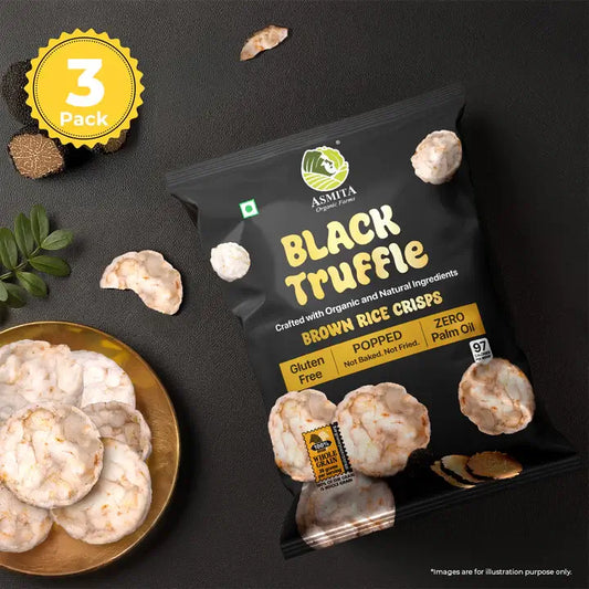 Brown rice Crisps, Black Truffle