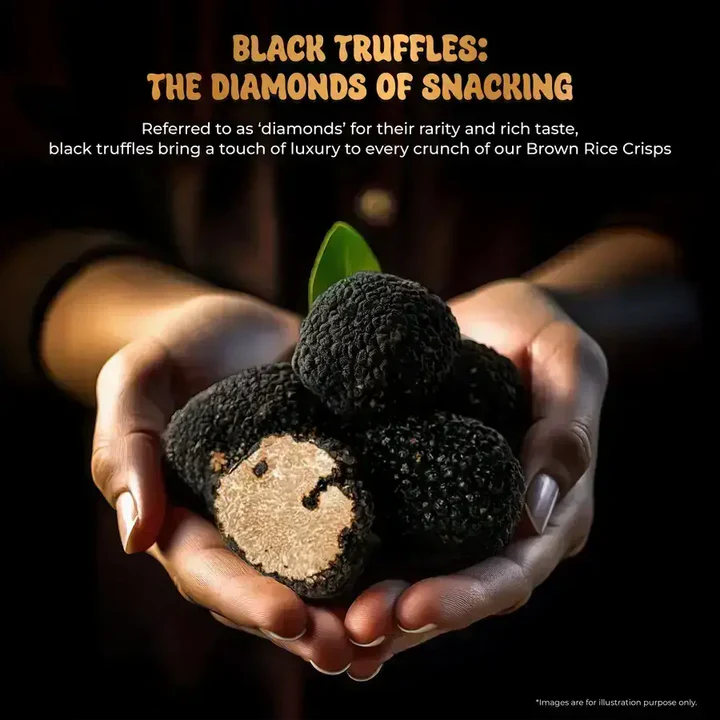 Brown rice Crisps, Black Truffle