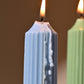 Ribbed Tall Candles | Unscented Soy wax | Available in assorted Colors | Set of 2