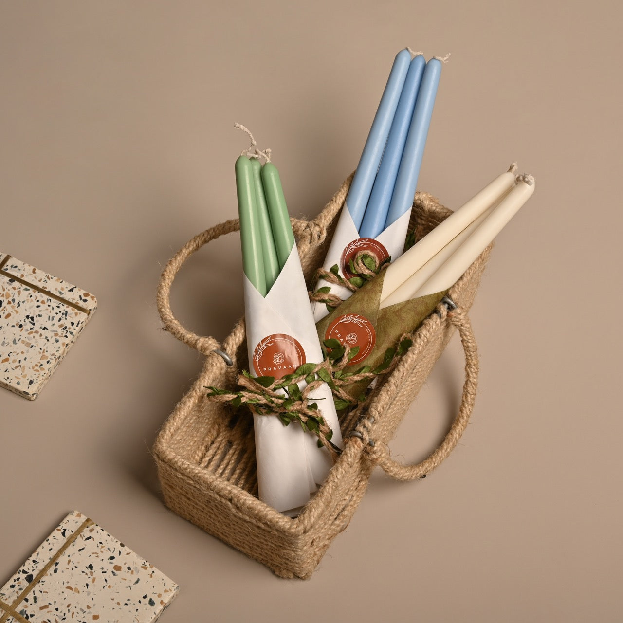 Tall Taper Candle | Unscented Soy wax | Available in assorted Colors