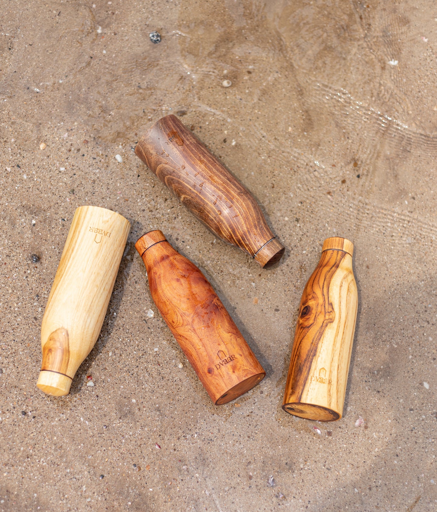 The Wooden Copper Bottle Mahogamy Wood - 500 ml