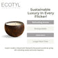 Coconut Shell Candle - Patchouli & Rosewood | Pure Soy Wax | 100g