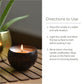 Coconut Shell Candle - Patchouli & Rosewood | Pure Soy Wax | 100g