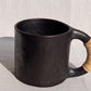 Longpi Black Pottery Coffee Mug Large