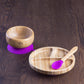 Bamboo Eco Friendly Suction Bowl + Plate Set with Spoon