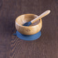 Bamboo Eco Friendly Suction Bowl + Plate Set with Spoon