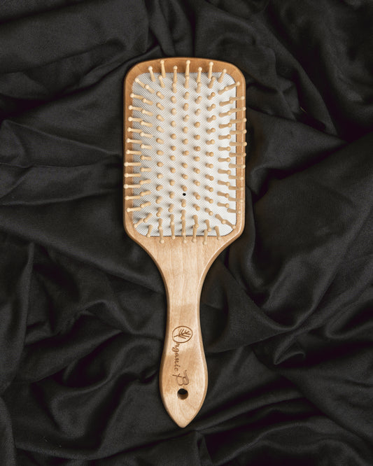 Organic B’s Wooden Bristle Paddle Brush | Medium Size