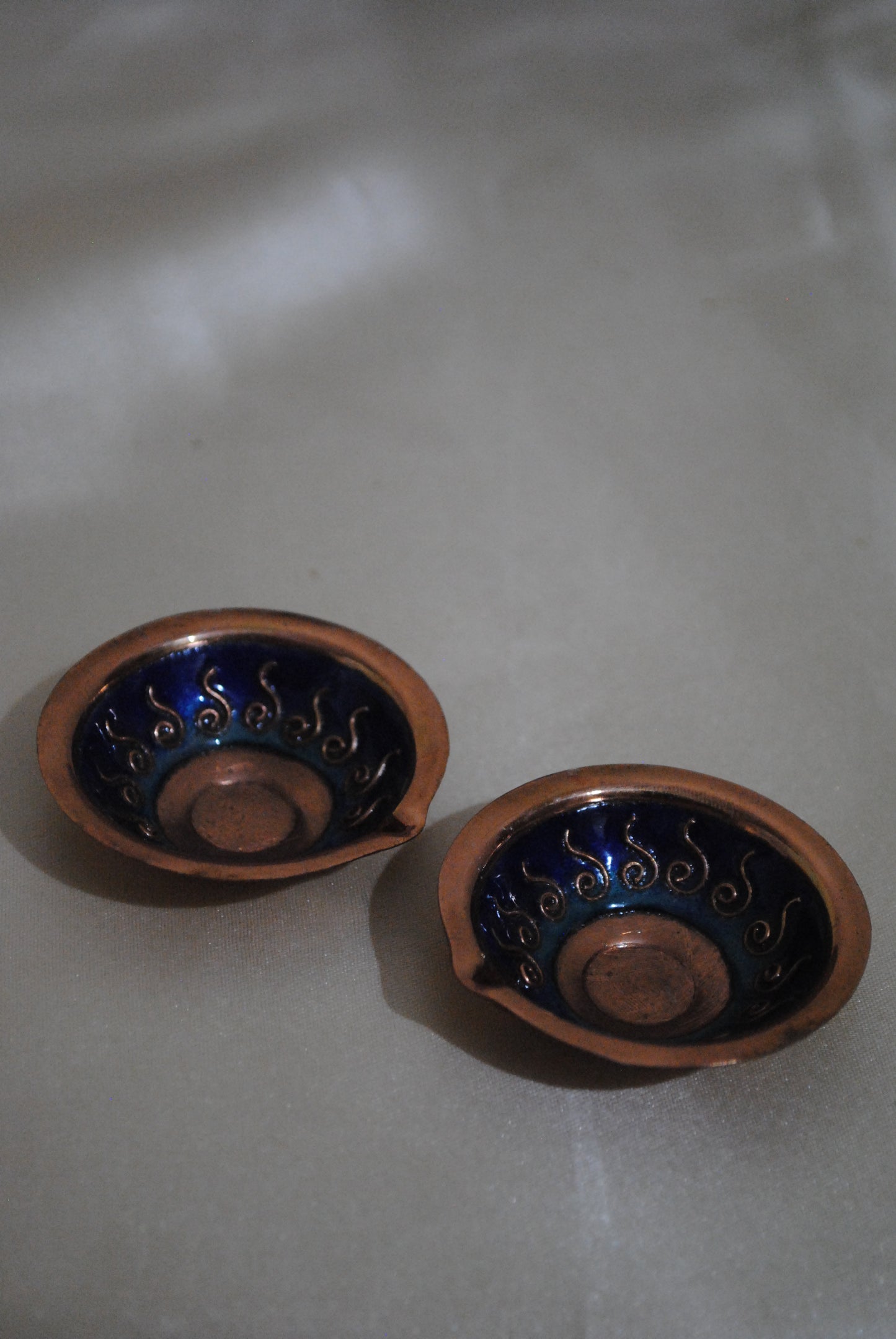 Archana Diya & Agarbatti Stand Combo : Blue