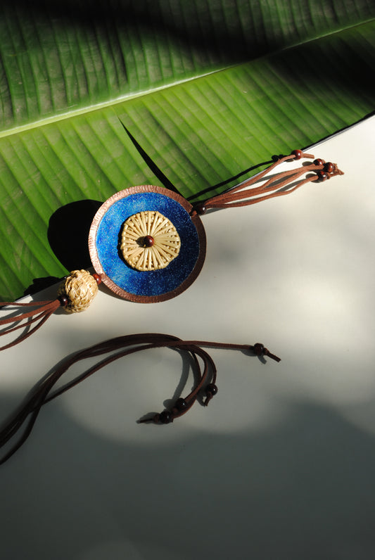 Vaati Pendant Necklace Blue  -  Single Vaati
