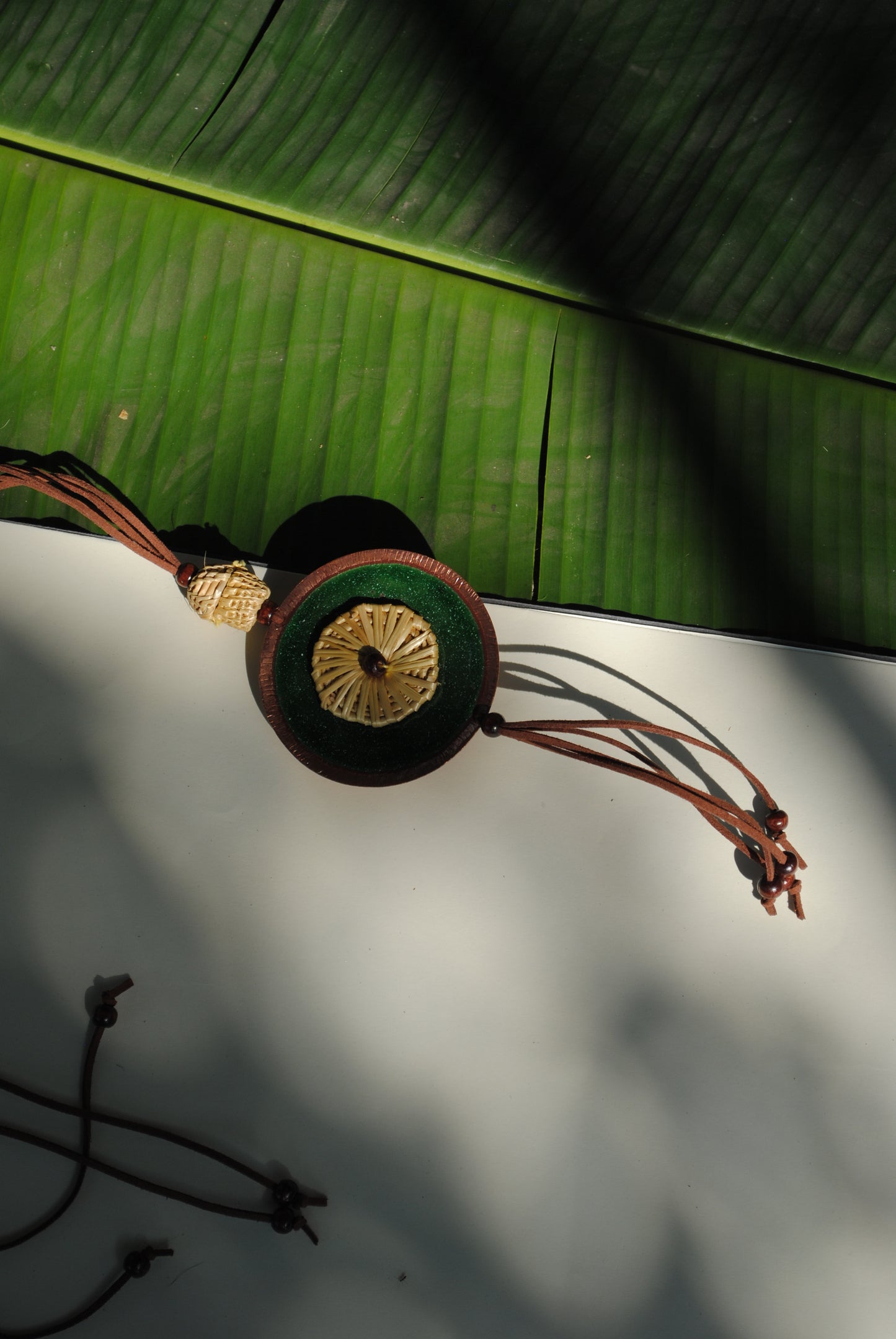 Vaati Pendant Necklace Green  -  Single Vaati