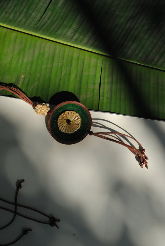 Vaati Pendant Necklace Green  -  Single Vaati