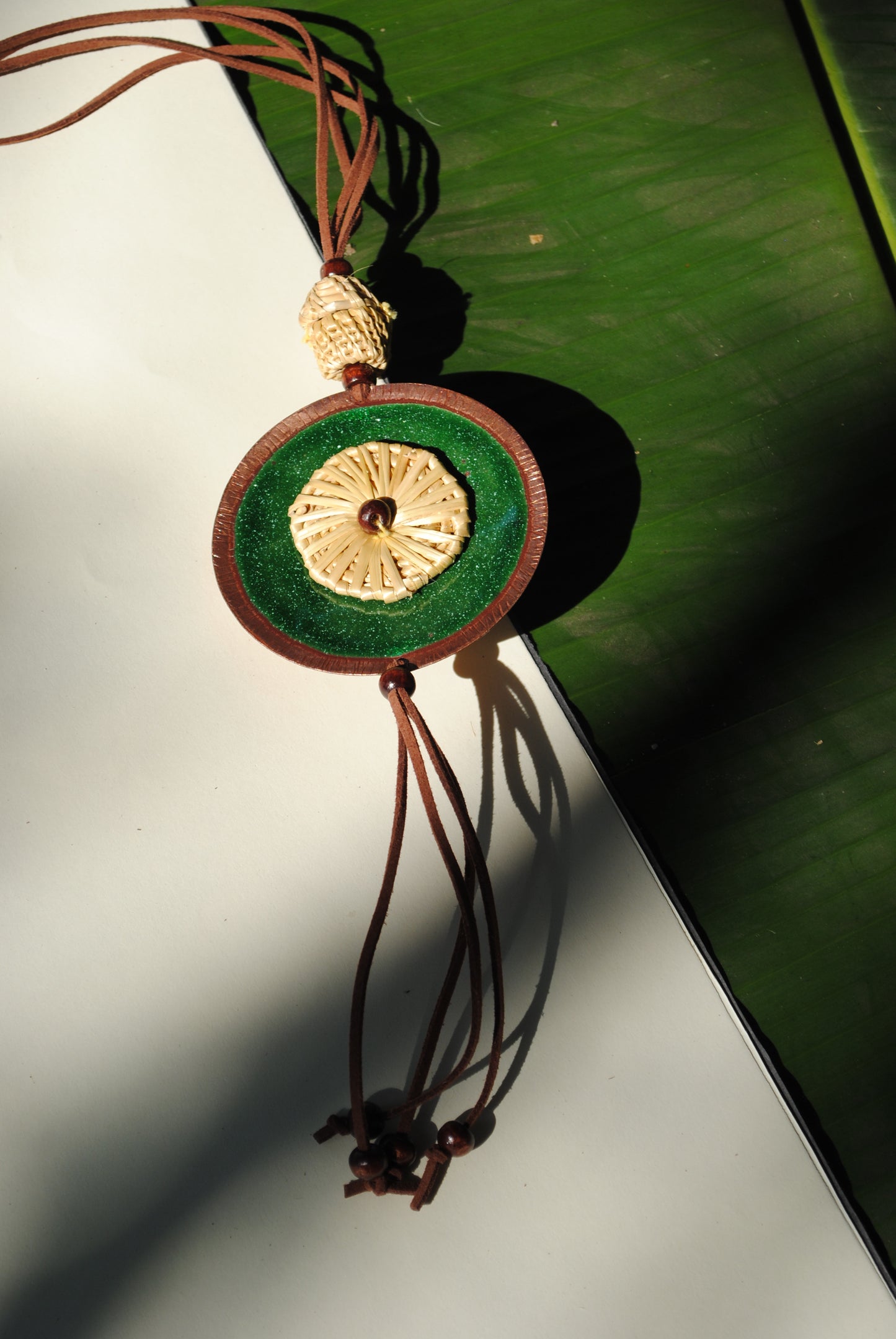 Vaati Pendant Necklace Green  -  Single Vaati