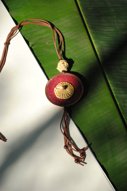 Vaati Pendant Necklace Red -  Single Vaati