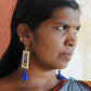 Jharokha Earrings Blue