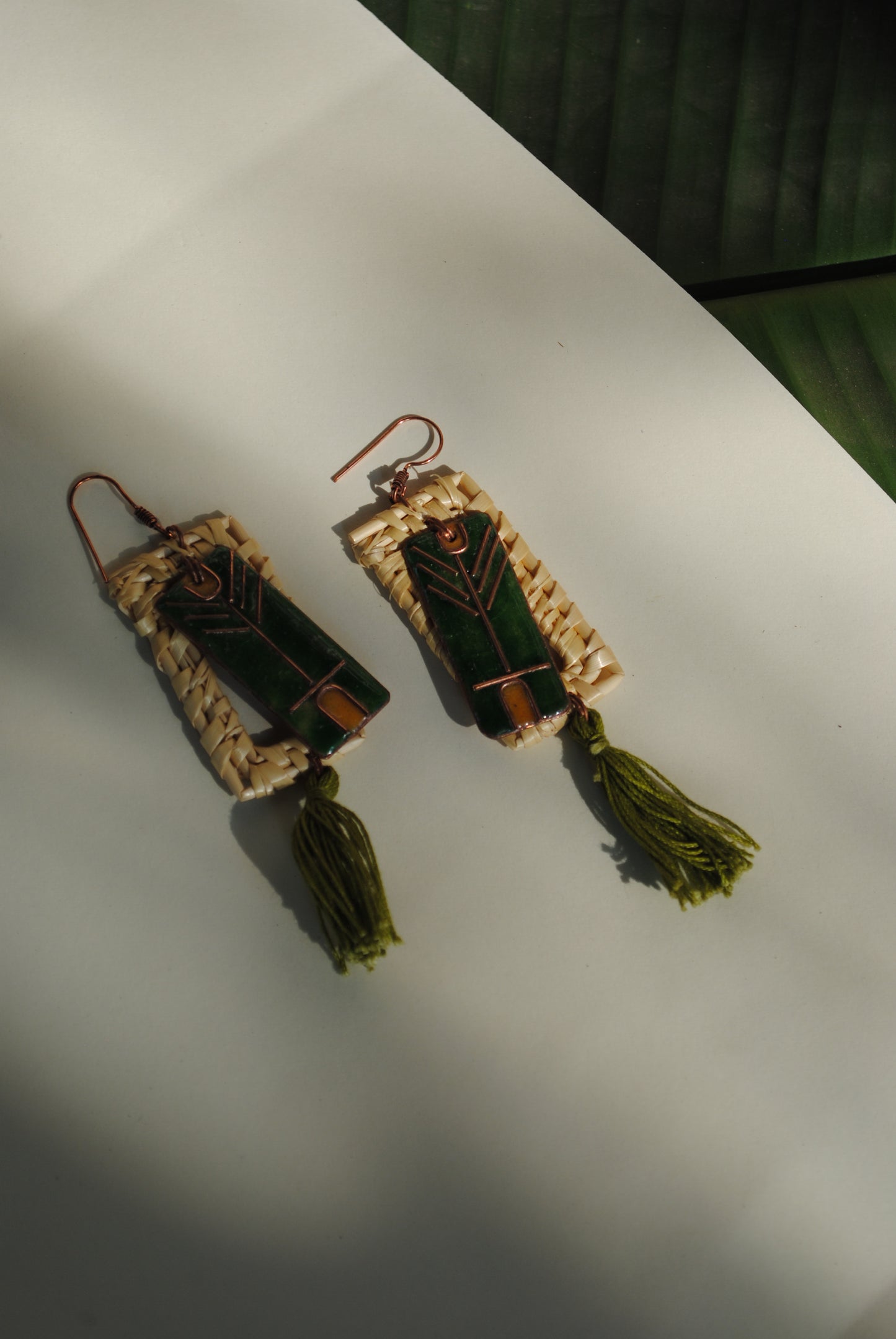 Jharokha Earrings Green
