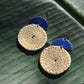 Chandrabindu Earrings (Blue)
