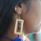 Jharokha Earrings Blue