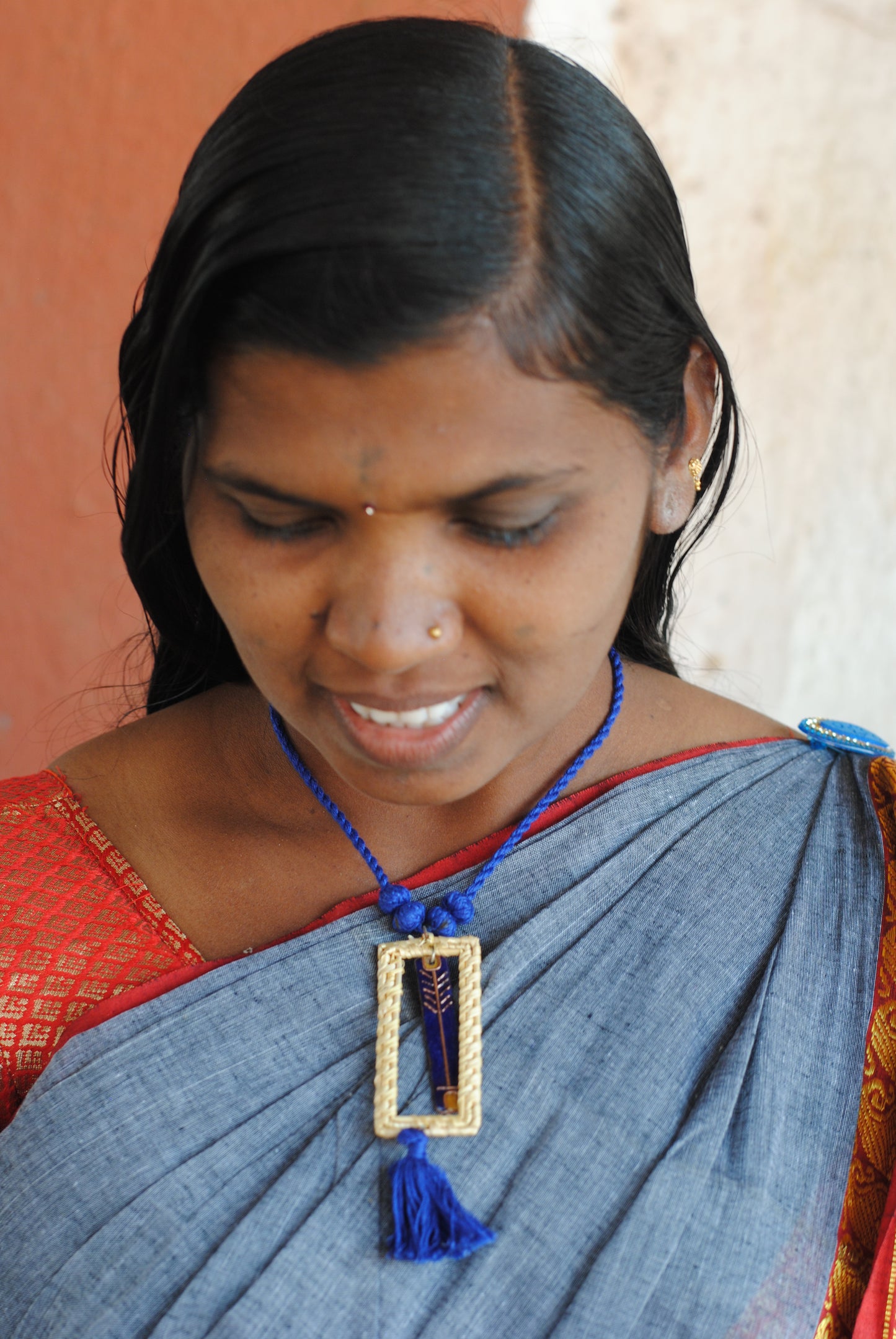 Jharokha Pendant Blue