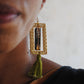 Jharokha Earrings Green