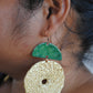 Chandrabindu Earrings (Green)