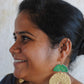 Chandrabindu Earrings (Green)