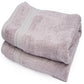 The Karira Collection - Bamboo Cotton Bath Towels And Hand Towels Set Of 2 (Grape Grey)