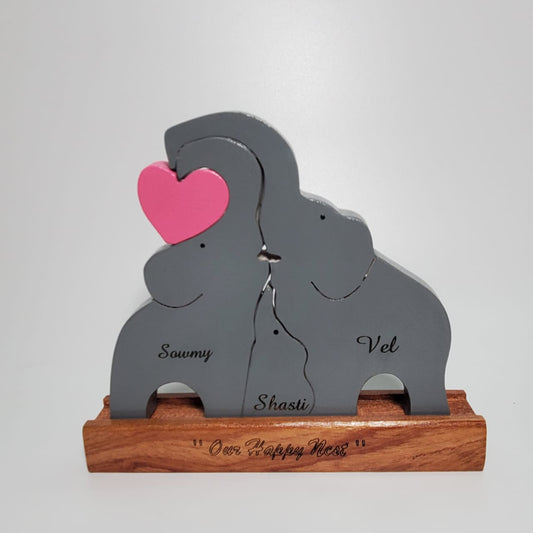 Elephant Family 1 Kid, Small Size (Grey)