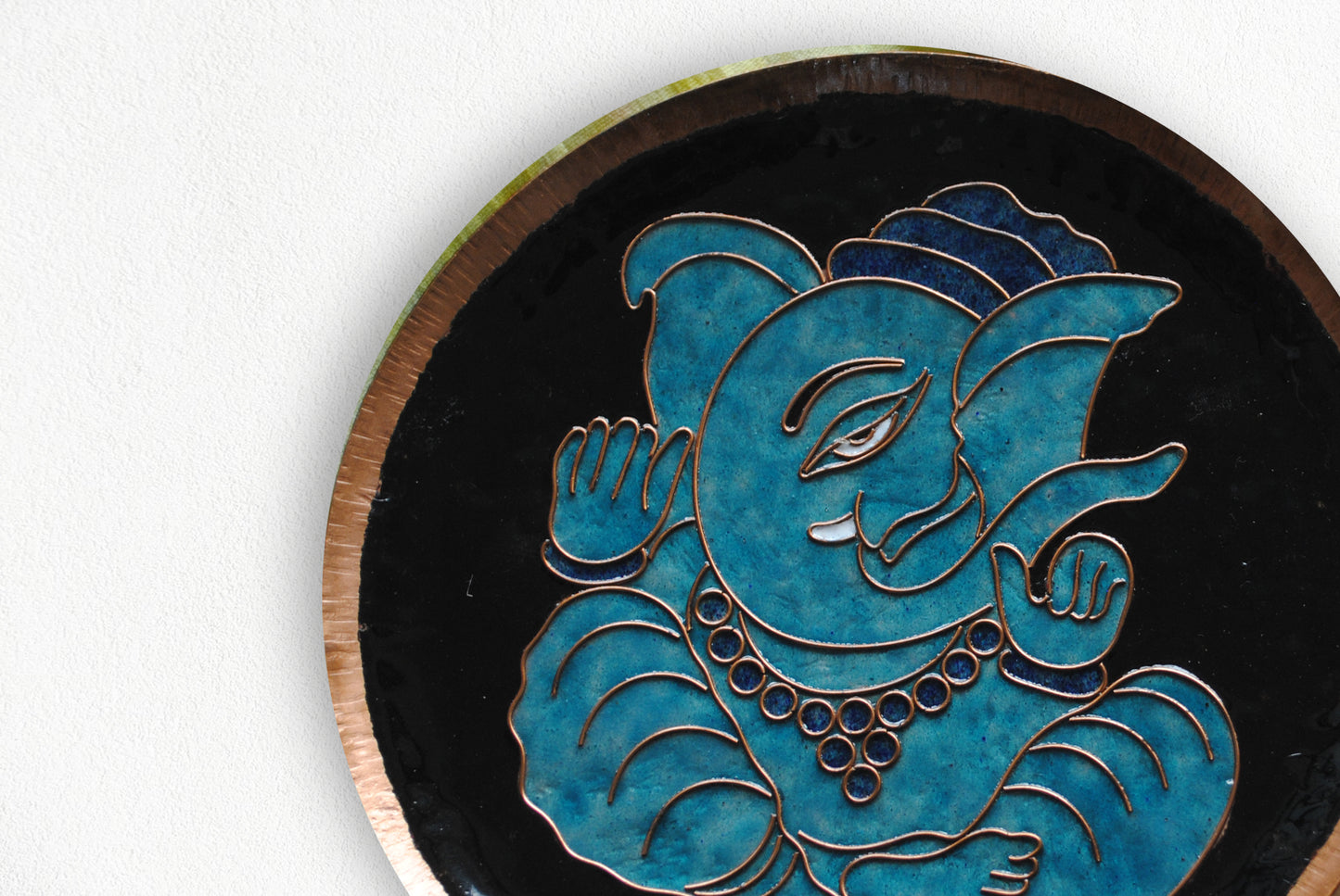 Ekadanta - Ganesha Wallplate (Black)