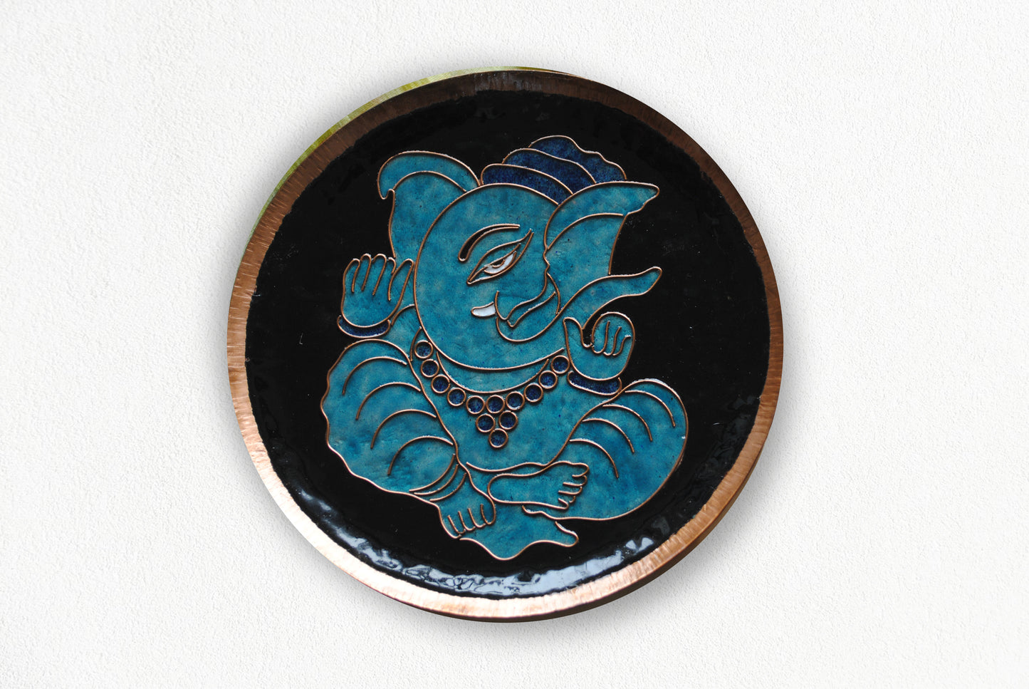 Ekadanta - Ganesha Wallplate (Black)