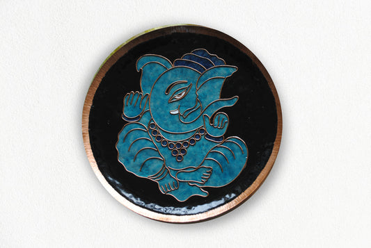 Ekadanta - Ganesha Wallplate (Black)