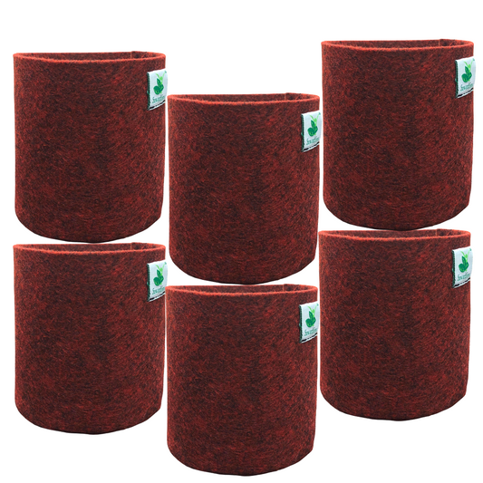 Geo Fabric Grow Bag || Size 5 x 5 inches || Set of 6