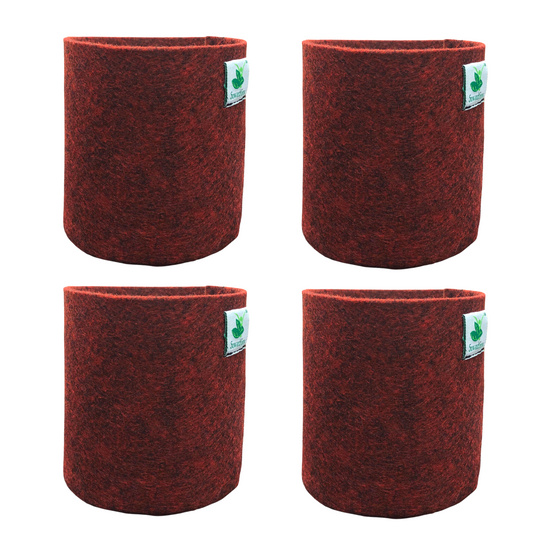 Geo Fabric Grow Bag || Size 8 x 8 inches || Set of 4