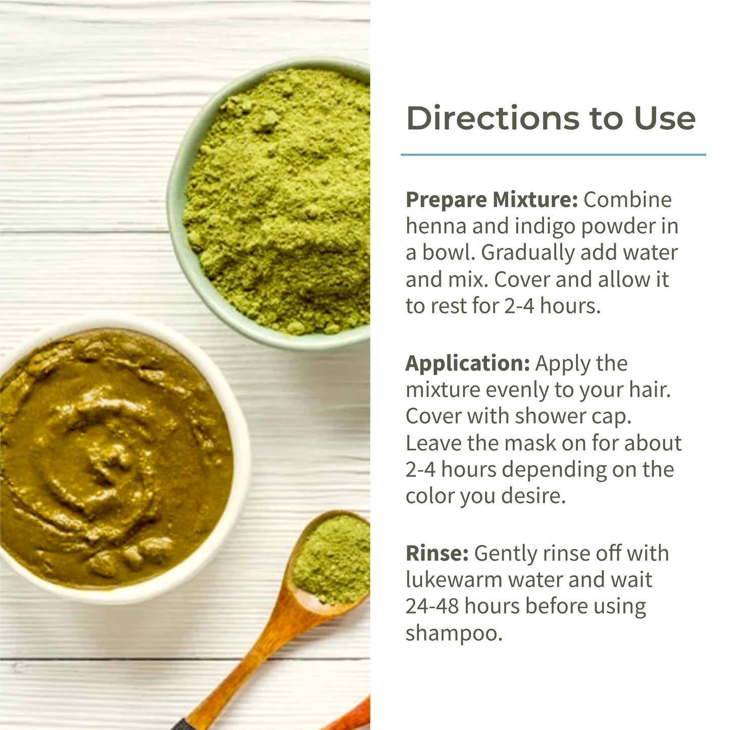 Hair Colour Combo - Henna Powder and Indigo Powder | Natural Hair Dye | 100g Each