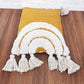 Mustard Yellow & Ivory Tufted Boho Textured Cotton cushion cover