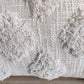 Natural White Off White Ivory Cotton Tufted Boho Cushion Cover