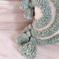 Ivory & Sage Green Tufted Boho Textured Cotton cushion cover