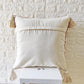 Rust Boho Tufted Cotton Cushion Cover