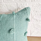 Sky Blue Natural Raw Cotton Hand Loom Woven Textured Fabric Cushion Covers