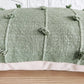 Olive Green Natural Raw Cotton Hand Loom Woven Textured Fabric Cushion Covers