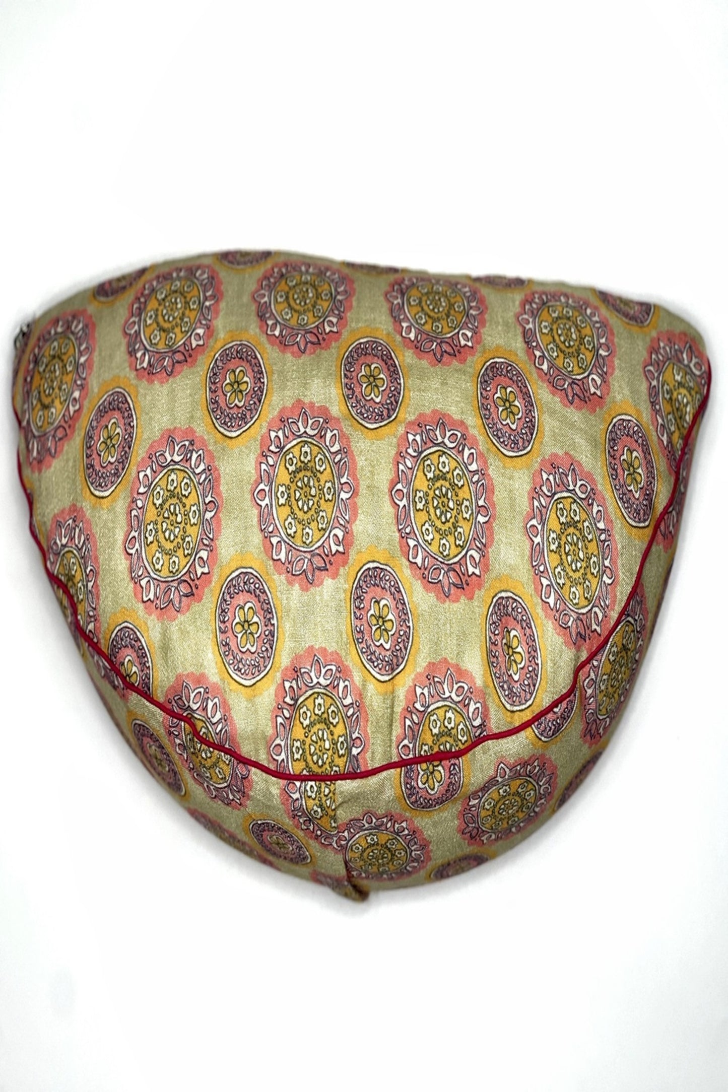 Yellow Crescent Meditation Cushion