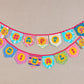 Upcycled Happy Diwali Bunting Banner Festive Decoration